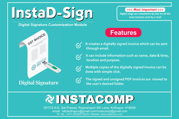 Instacomp Tally Customized Solution,Kolhapur